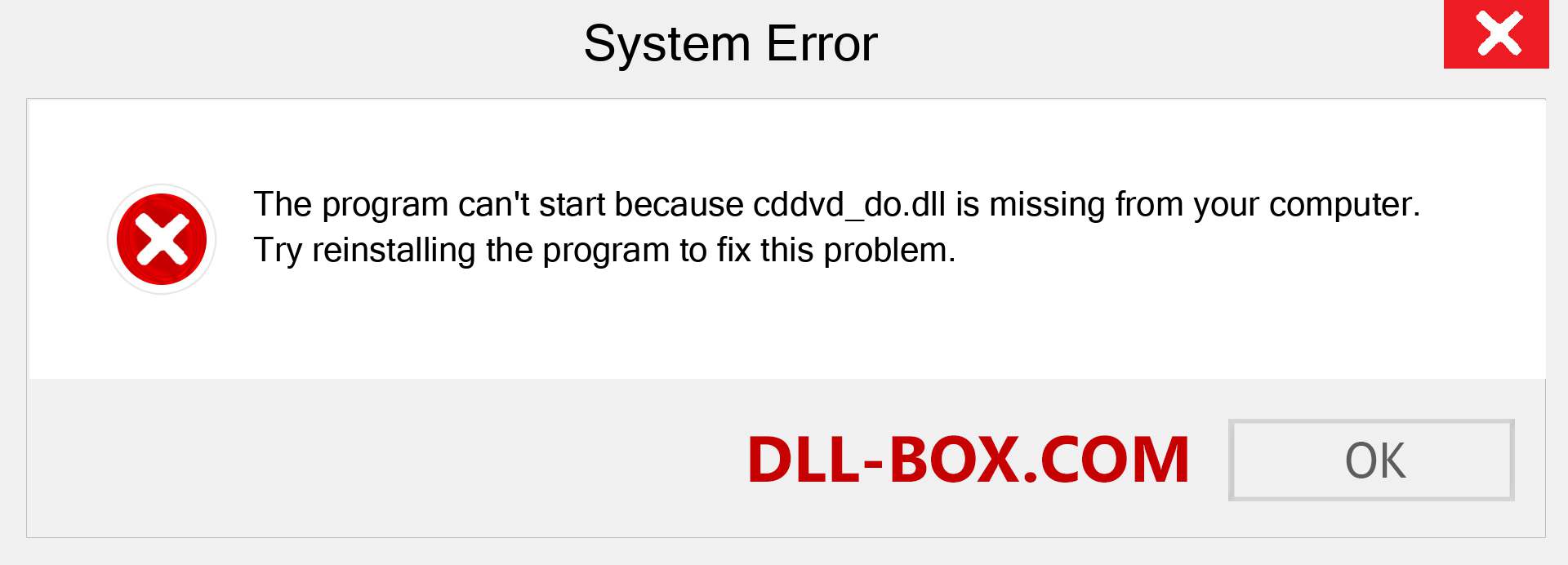  cddvd_do.dll file is missing?. Download for Windows 7, 8, 10 - Fix  cddvd_do dll Missing Error on Windows, photos, images